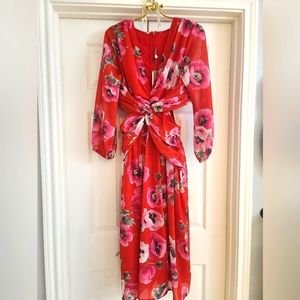 Ranna Gill Floral Cut Out Dress